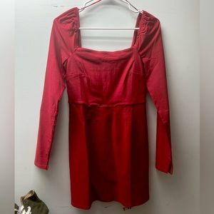 New with Tags Red Long Sleeve Mini dress